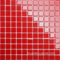 Mosaico de vidrio de Color rojo puro